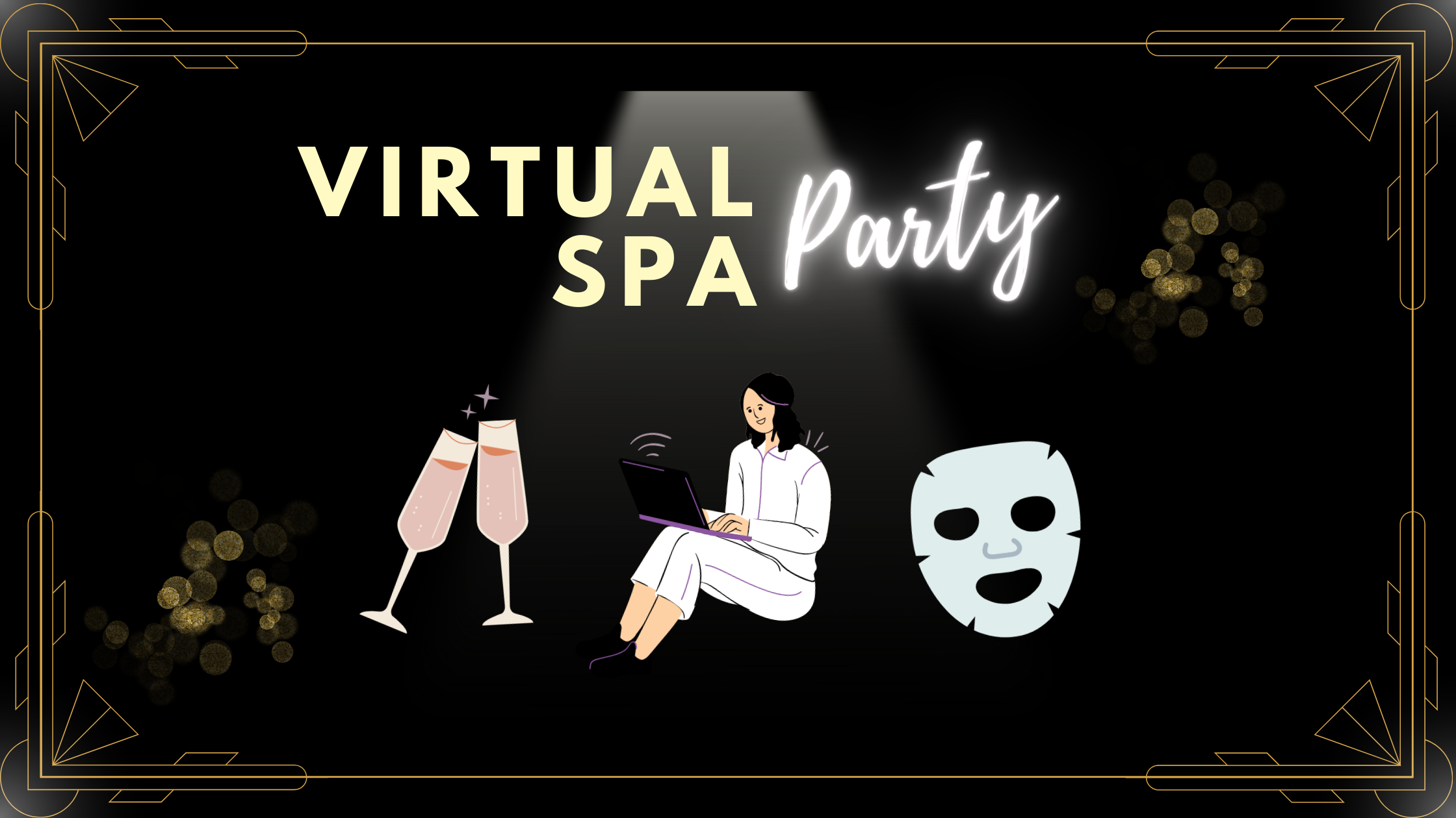 virtual spa party, the buff day spa virtual spa party