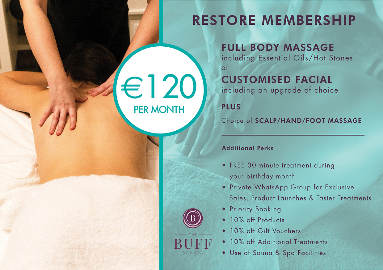 "Restore" Membership Package at the Buff Day Spa